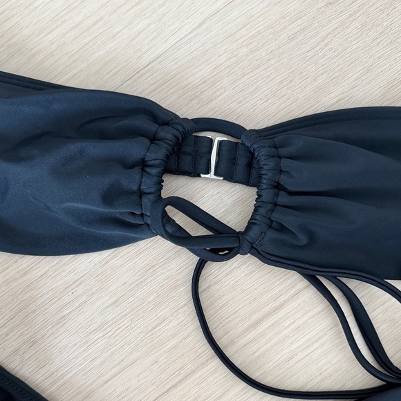 Abercrombie & Fitch Black Bandeau Ring-Accent Bikini - Picture 3 of 5